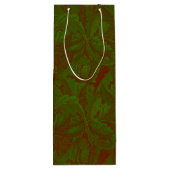 Nostalgic Classic William Morris Red Holiday Geschenktüte Für Weinflaschen (Rückseite)