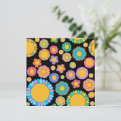 Nostalgic Flora Black Karte (Stehend Vorderseite)