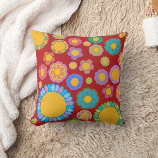 Nostalgic Flora Red Kissen (Decke)