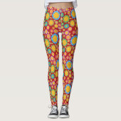 Nostalgic Flora Red Leggings (Vorderseite)