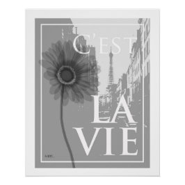 nostalgic flower art -gerbera- poster