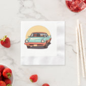 Nostalgic Future Car mit Vintagem Radio Serviette (Beispiel)