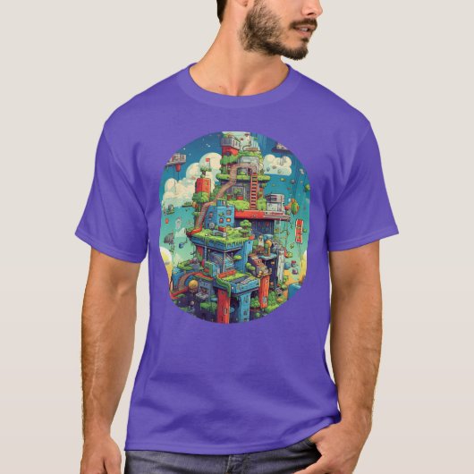 Nostalgic Gaming Delight Relive Pielated Adventu f T-Shirt (Vorderseite)