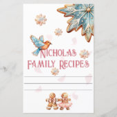 Nostalgic Gingerbrot Family Rezept Book Namplate (Vorderseite)