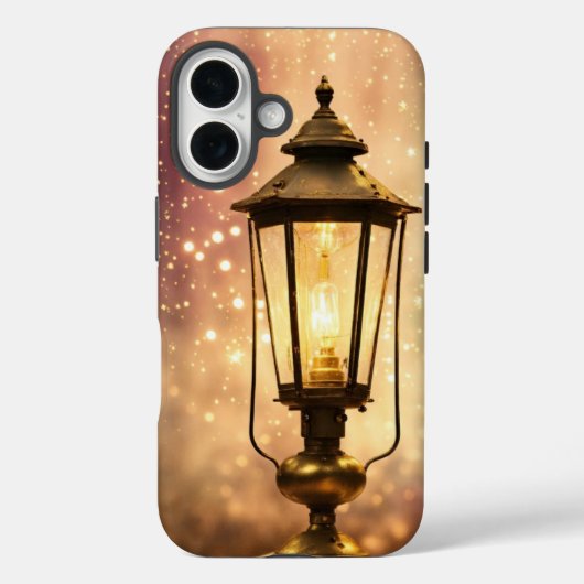 Nostalgic Glow - Vintager Kerosin Lamp iPhone Case (Rückseite)