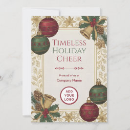 Nostalgic Heirloom Holiday Client Logo Ready Pack Feiertagskarte