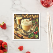 Nostalgic Holiday Beverage Eggnog Latte Découpage Serviette (Beispiel)