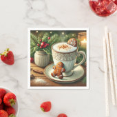 Nostalgic Holiday Hot Milk & Gingerbread Découpage Serviette (Beispiel)