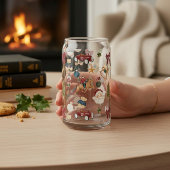 Nostalgic Holiday Toys Watercolor Christmas Design Dosenglas