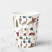 Nostalgic Holiday Toys Watercolor festive Pappbecher (Rechts)