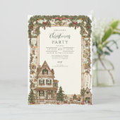 Nostalgic Holiday Zuhause Einladung (Stehend Vorderseite)