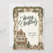 Nostalgic Holiday Zuhause Feiertagskarte (Vorderseite)