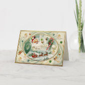 Nostalgic Kitschmas Feiertagskarte (Vorderseite)