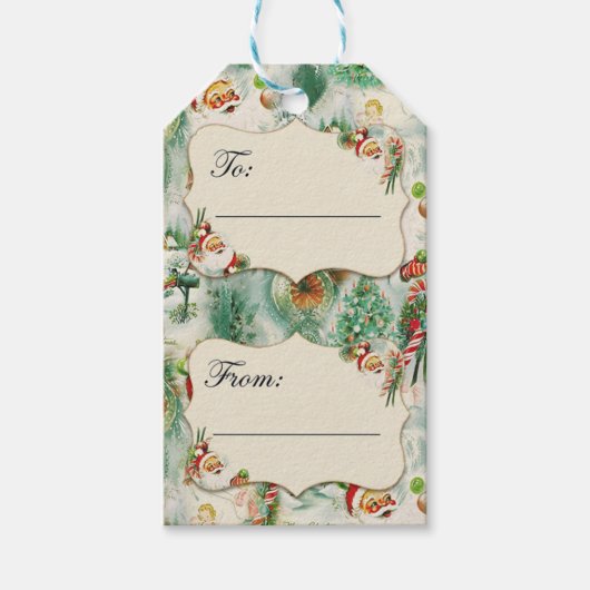 Nostalgic Kitschmas  Geschenkanhänger (Vorderseite)