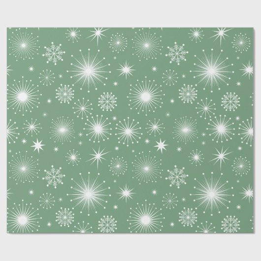 Nostalgic Kitschmas Stars Geschenkpapier (Flach)