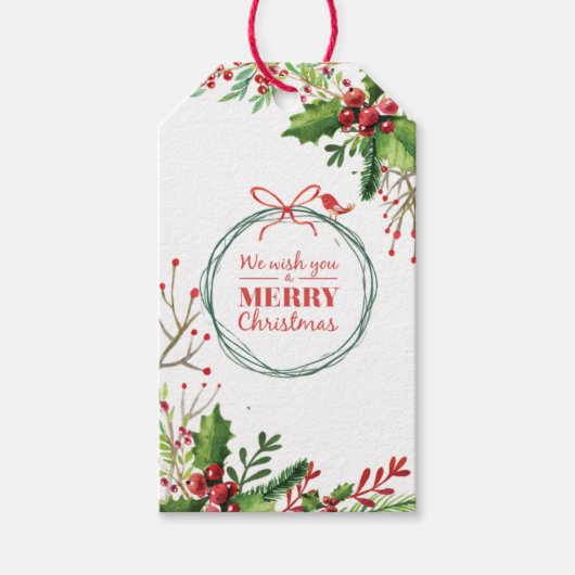 Nostalgic Merry Berry Weihnachten Geschenkanhänger (Vorderseite)