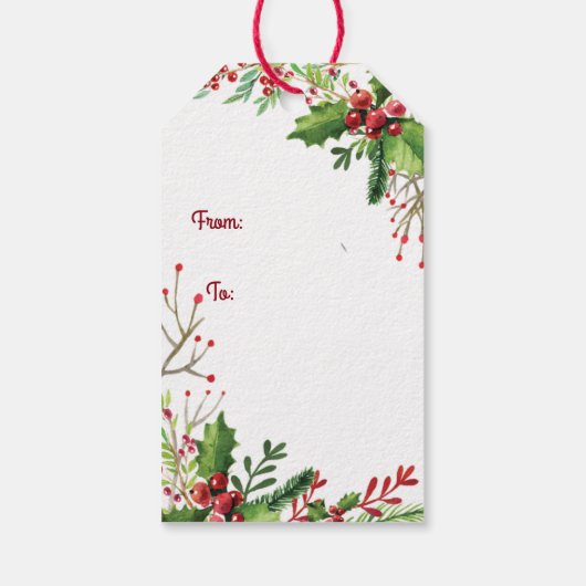 Nostalgic Merry Berry Weihnachten Geschenkanhänger (Rückseite)