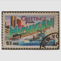Nostalgic Michigan Begrüßungsmatte