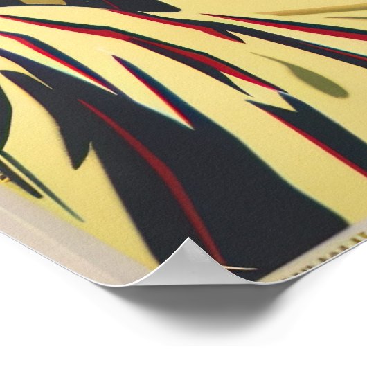 Nostalgic New York Travel Poster (Ecke)