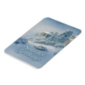 Nostalgic North Rim Lodge Winter Scenery Magnet (Linke Seite)
