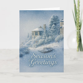 Nostalgic North Rim Lodge Winterlandschaft Feiertagskarte