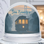 Nostalgic San Francisco Cable Car Travel Keepsake Schneekugeln