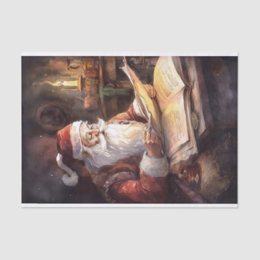 Nostalgic Santa 3 Decoupage Paper Seidenpapier (Vorderseite)