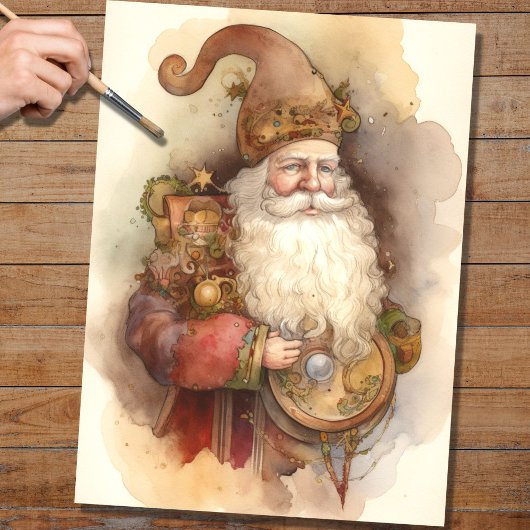 Nostalgic Santa 6 Decoupage Paper Seidenpapier