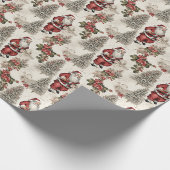 Nostalgic Santa Geschenkpapier (Ecke)