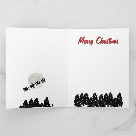 Nostalgic Santa Karte (Innenseite)