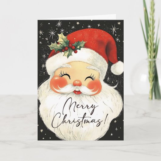 Nostalgic Santa Niedlich Frohe Weihnachten Persona (Vorderseite)