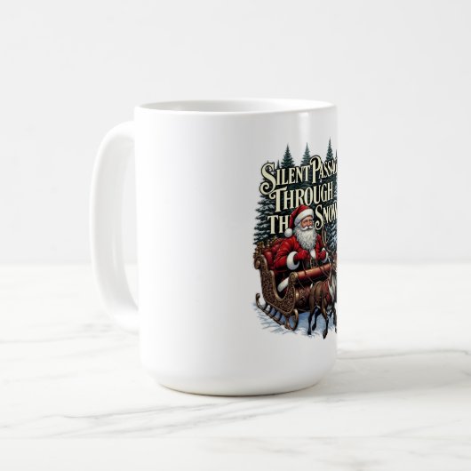 Nostalgic Santa T-Shirt, Snowy Woods Passage Kaffeetasse (Vorderseite Links)