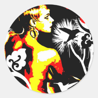 Nostalgic Seduktion - Hummingbird Dance Runder Aufkleber