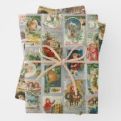 Nostalgic Vintage Weihnachtskarten Collections Geschenkpapier Set (Beispiel)