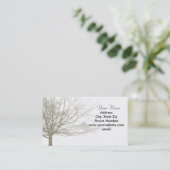 Nostalgie-Baum-Visitenkarte Visitenkarte (Stehend Vorderseite)
