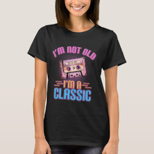 Nostalgie Cassette 90er bin ich nicht alt ich bin  T-Shirt