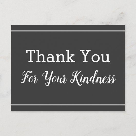 Nostalgie "Danke für Ihre Freundlichkeit" Postkart Postkarte (Vorderseite)