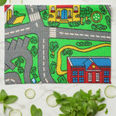 Nostalgie der 90er Jahre, Nostalgie auf der Car Ro Geschirrtuch (Gefaltet)