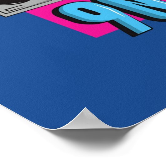 Nostalgie der 90er-Jahre Poster (Ecke)