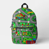 Nostalgie der 90er Jahre, Straßennostalgie Bedruckter Rucksack (Vorderseite)