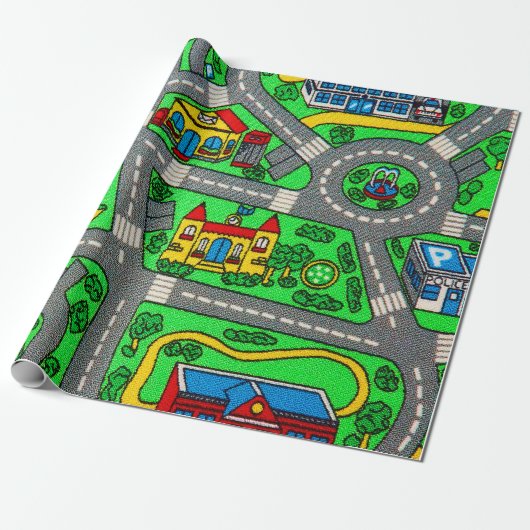 Nostalgie der 90er Jahre, Straßennostalgie Geschenkpapier (Ungerollt)