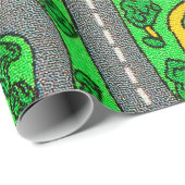 Nostalgie der 90er Jahre, Straßennostalgie Geschenkpapier (Rolleneckpunkt)