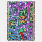 Nostalgie der 90er Jahre, Track Teppich Auto Road  Decke (Vorderseite Vertikal)