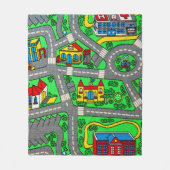 Nostalgie der 90er Jahre, Track Teppich Auto Road  Fleecedecke (Vorderseite)