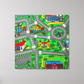 Nostalgie der 90er Jahre, Track Teppich Auto Road Leinwanddruck (Vorderseite)