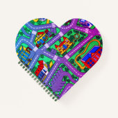 Nostalgie der 90er Jahre, Track Teppich Auto Road Notizblock (Vorderseite)