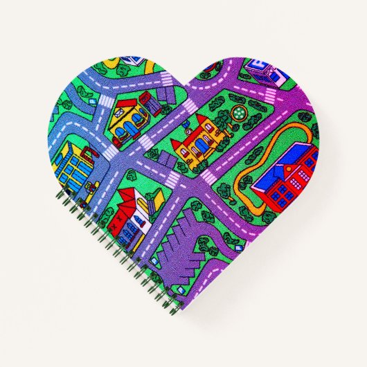 Nostalgie der 90er Jahre, Track Teppich Auto Road Notizblock (Vorderseite)