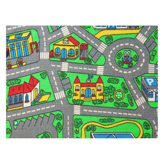 Nostalgie der 90er Jahre, Track Teppich Auto Road  Tischdecke (Vorderseite (Horizontal))