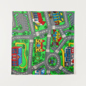 Nostalgie der 90er Jahre, Track Teppich Auto Road  Wandteppich (Vorderseite (Horizontal))