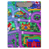 Nostalgie der 90er, Track Teppich Car Road 90er no Klemmbrett (Vorderseite)